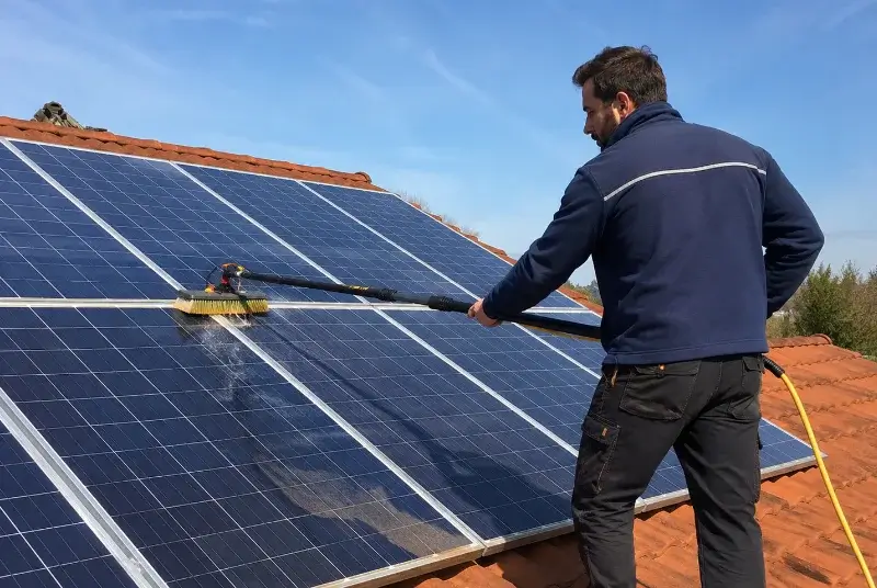 Nettoyage et entretien de panneaux solaires à Cuvat